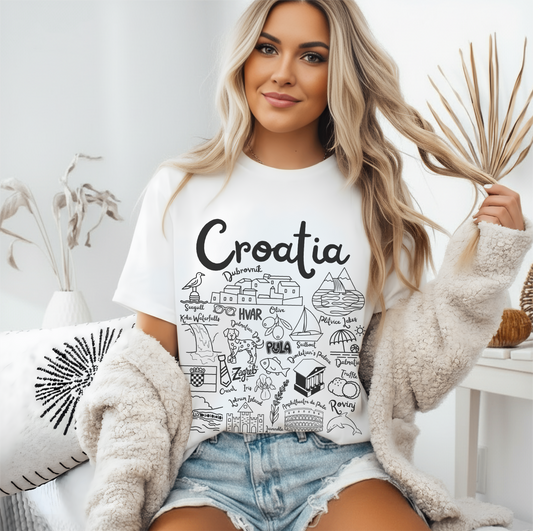 Croatia Landmarks t-shirt Comfort Colors®