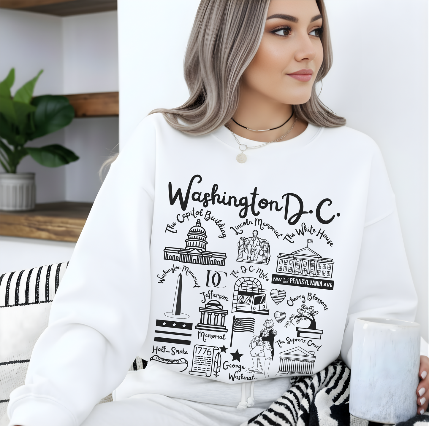 Washington D.C. Landmarks Sweatshirt