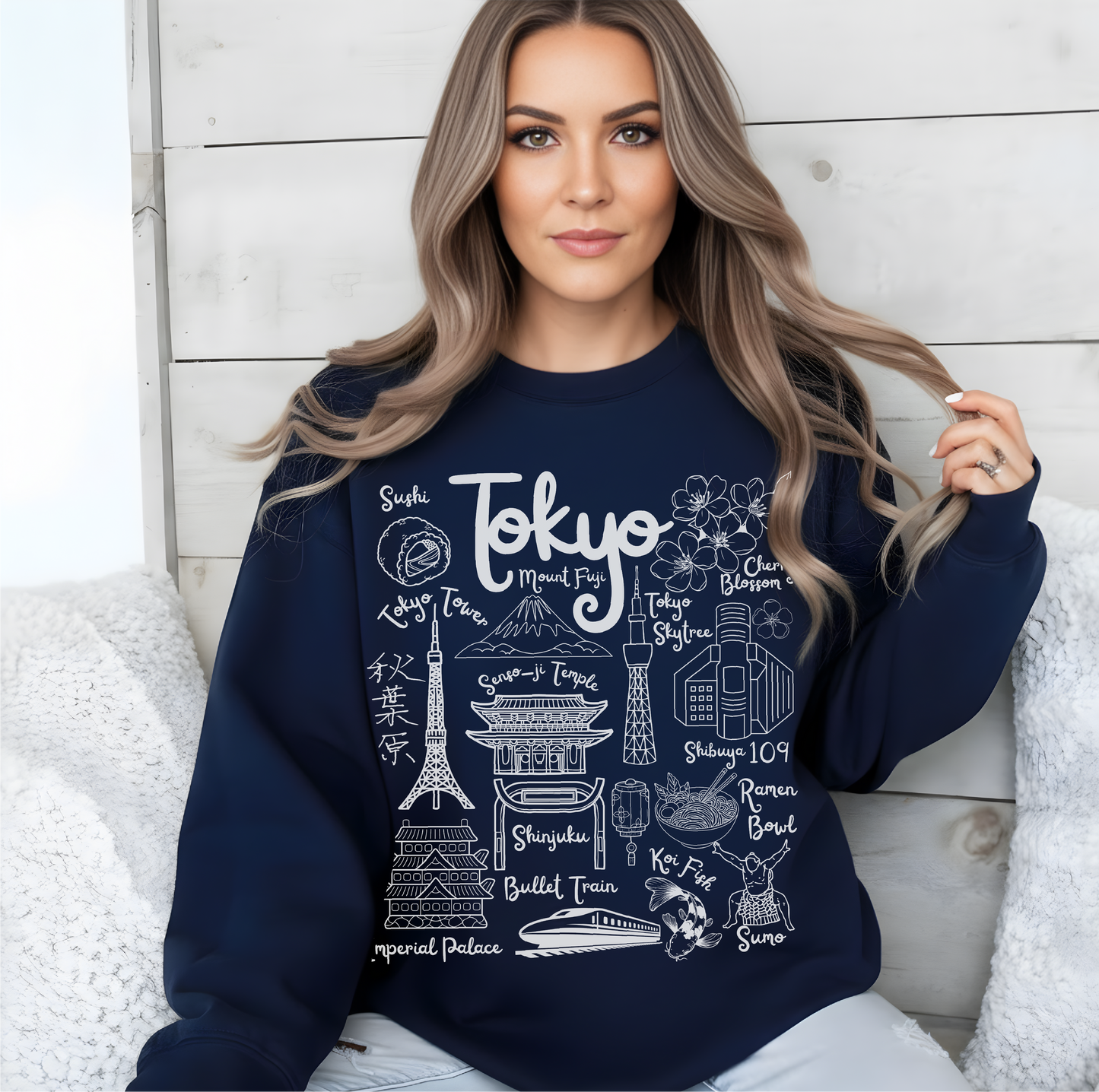 Tokyo Japan Landmarks Sweatshirt