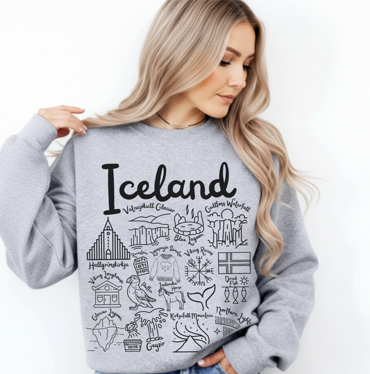 Iceland Landmarks Sweatshirt