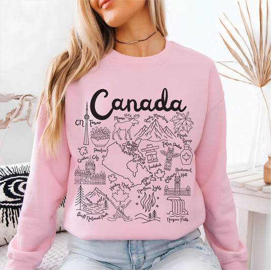 Canada Landmarks Sweatshirt