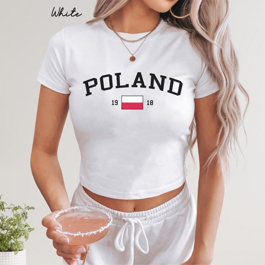 Poland Y2K Women's Baby Tee