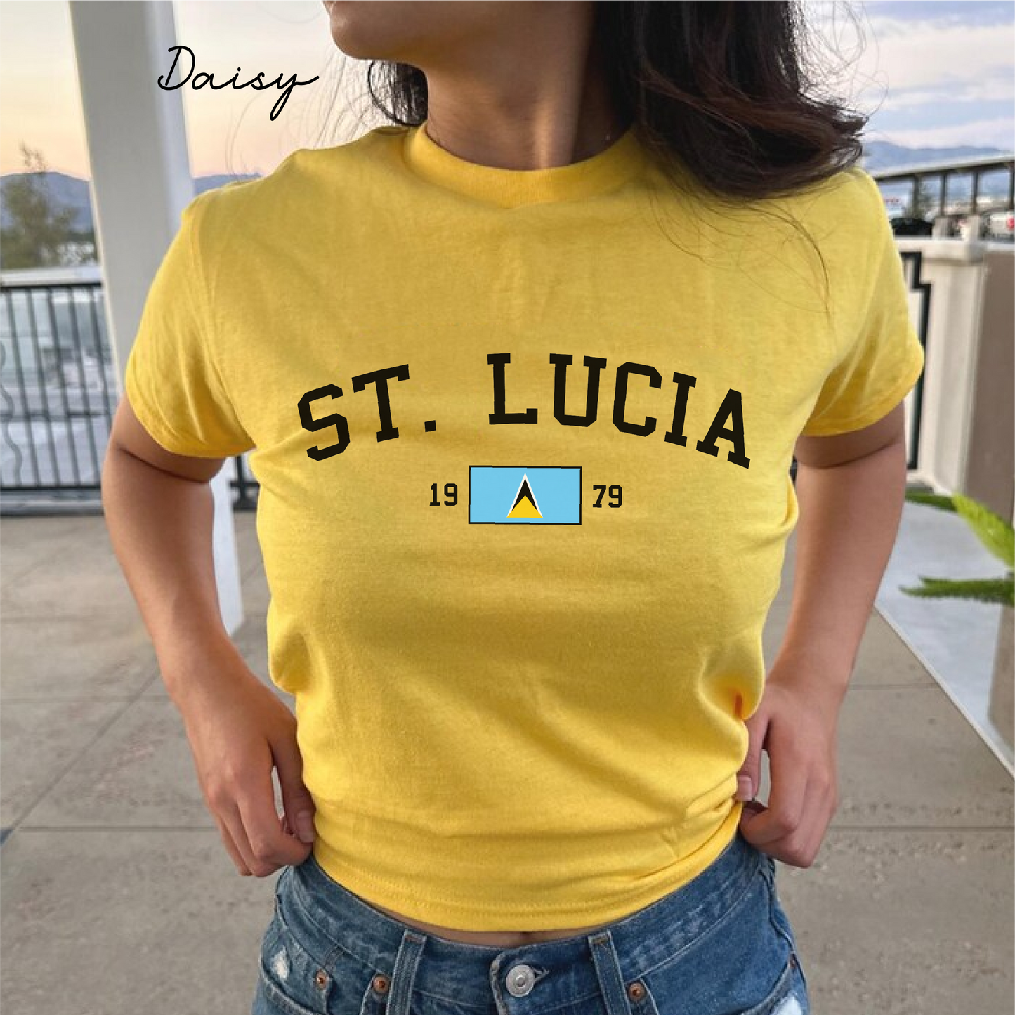St Lucia Y2K Women's Baby Tee