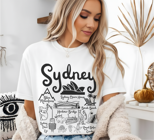 Sydney Landmarks t-shirt Comfort ColorsĀ®