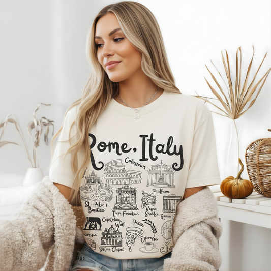 Rome Italy Landmarks t-shirt Comfort ColorsĀ®