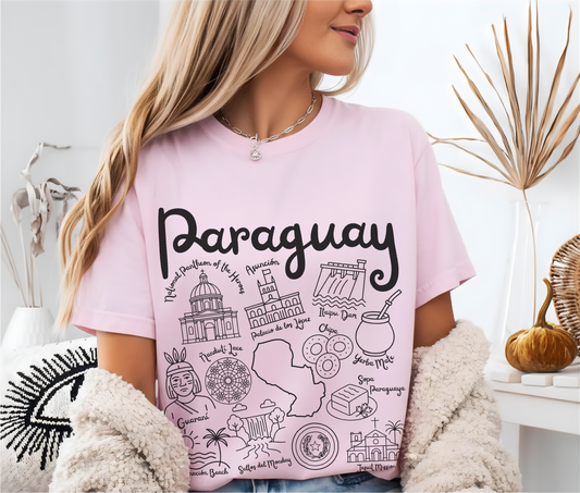 Paraguay Landmarks t-shirt Comfort ColorsĀ®