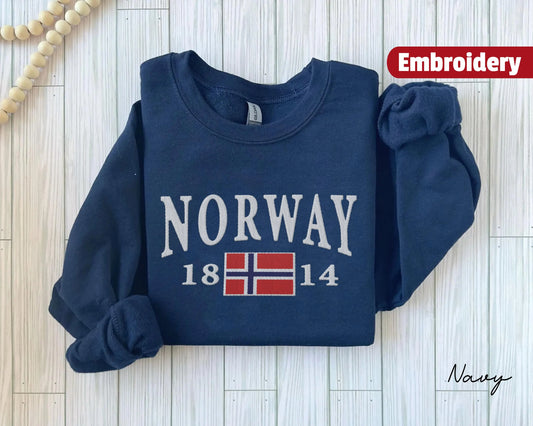 Norway embroidered sweatshirt crewneck