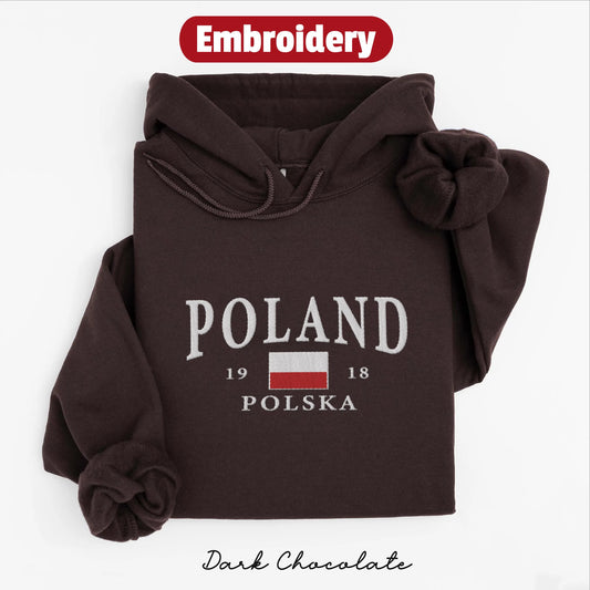 Poland embroidery hoodie