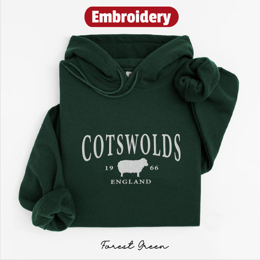 Cotswolds embroidery hoodie