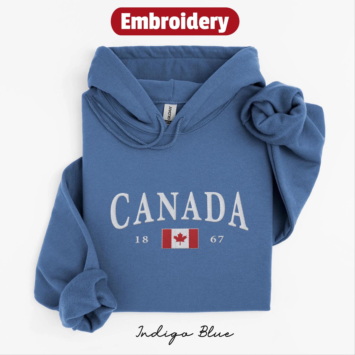 Canada embroidery hoodie