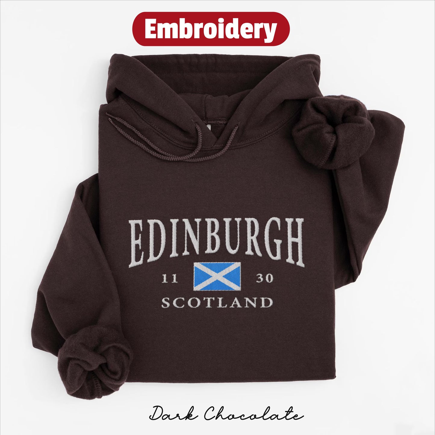 Edinburgh embroidered hoodie