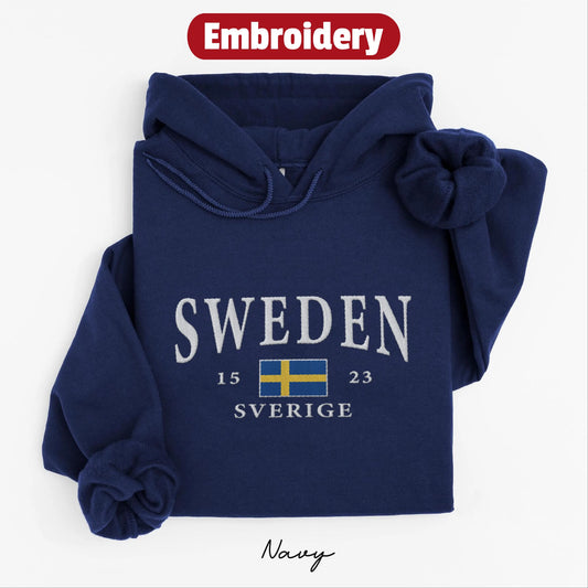 Sweden embroidered hoodie