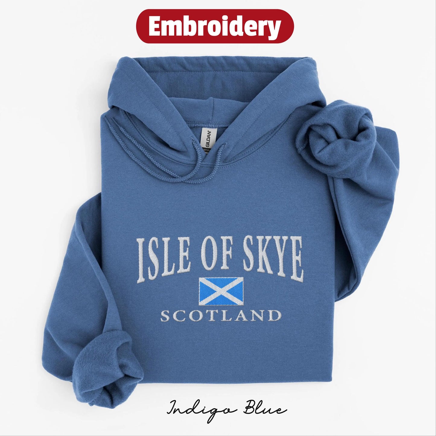 Isle of Skye embroidery hoodie