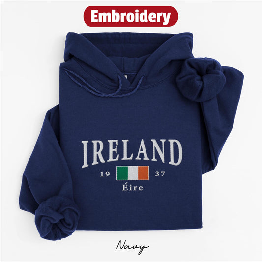 Ireland embroidery hoodie