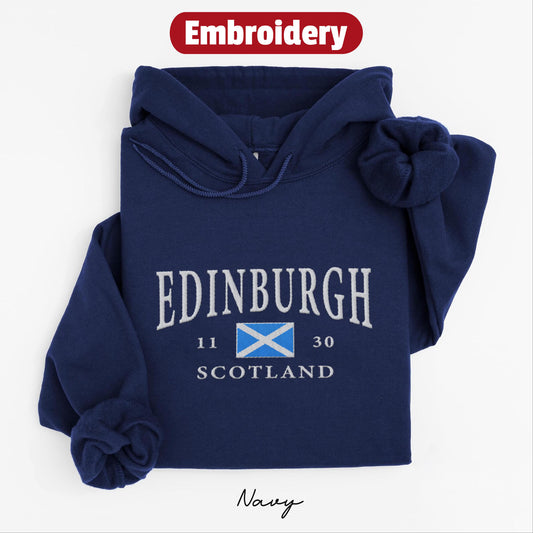 Edinburgh embroidered hoodie