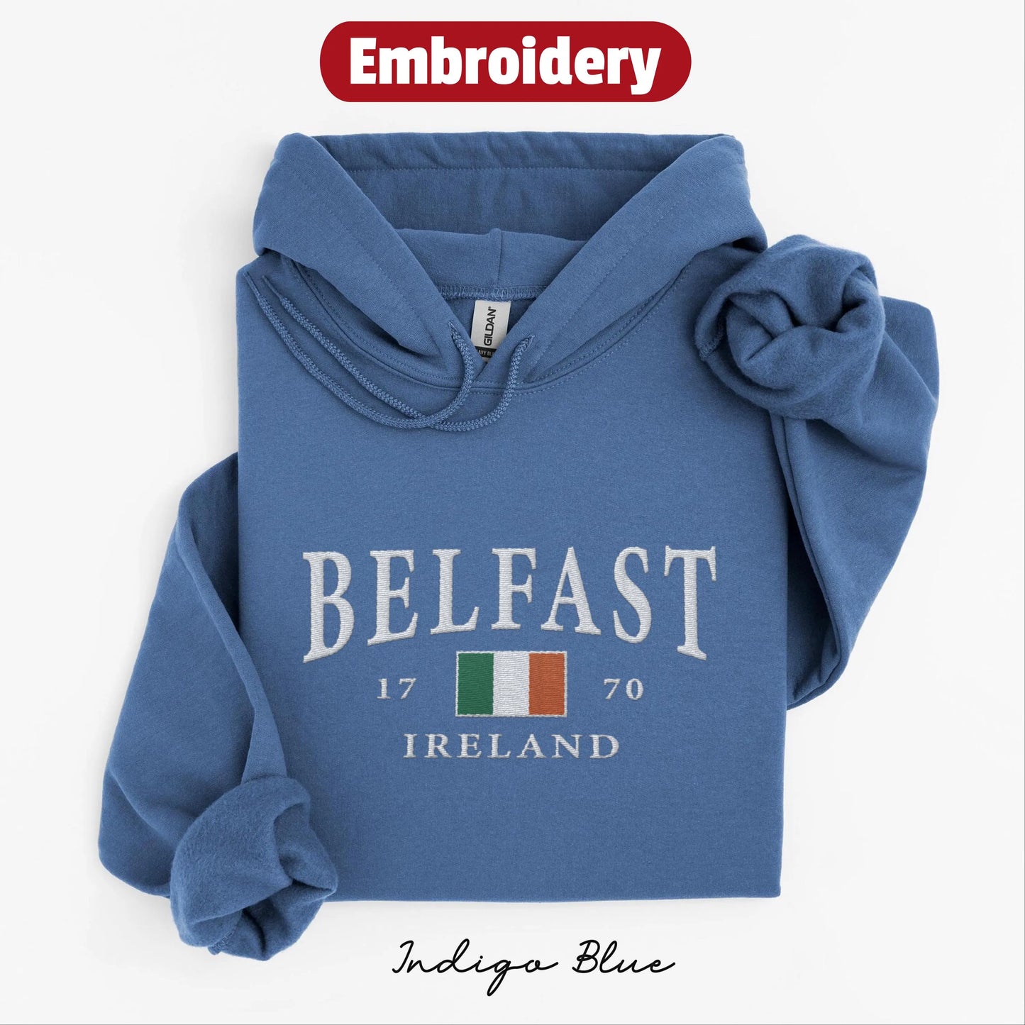Belfast embroidered hoodie