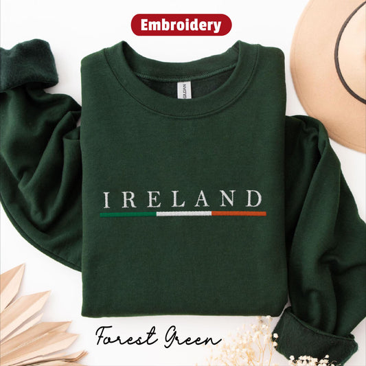 Ireland embroidery sweatshirt crewneck