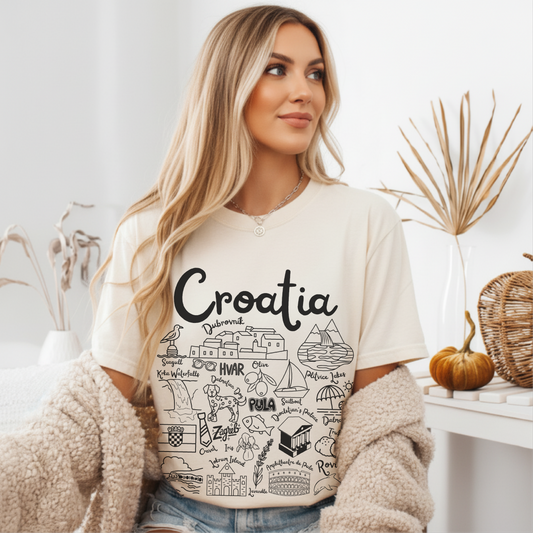 Croatia Landmarks t-shirt Comfort Colors®