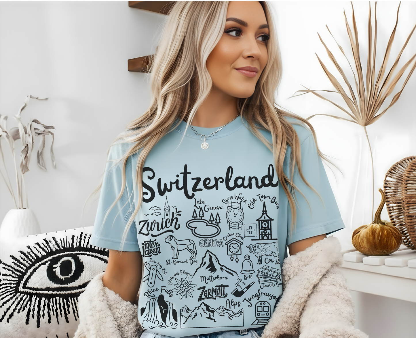 Switzerland Landmarks t-shirt Comfort Colors®