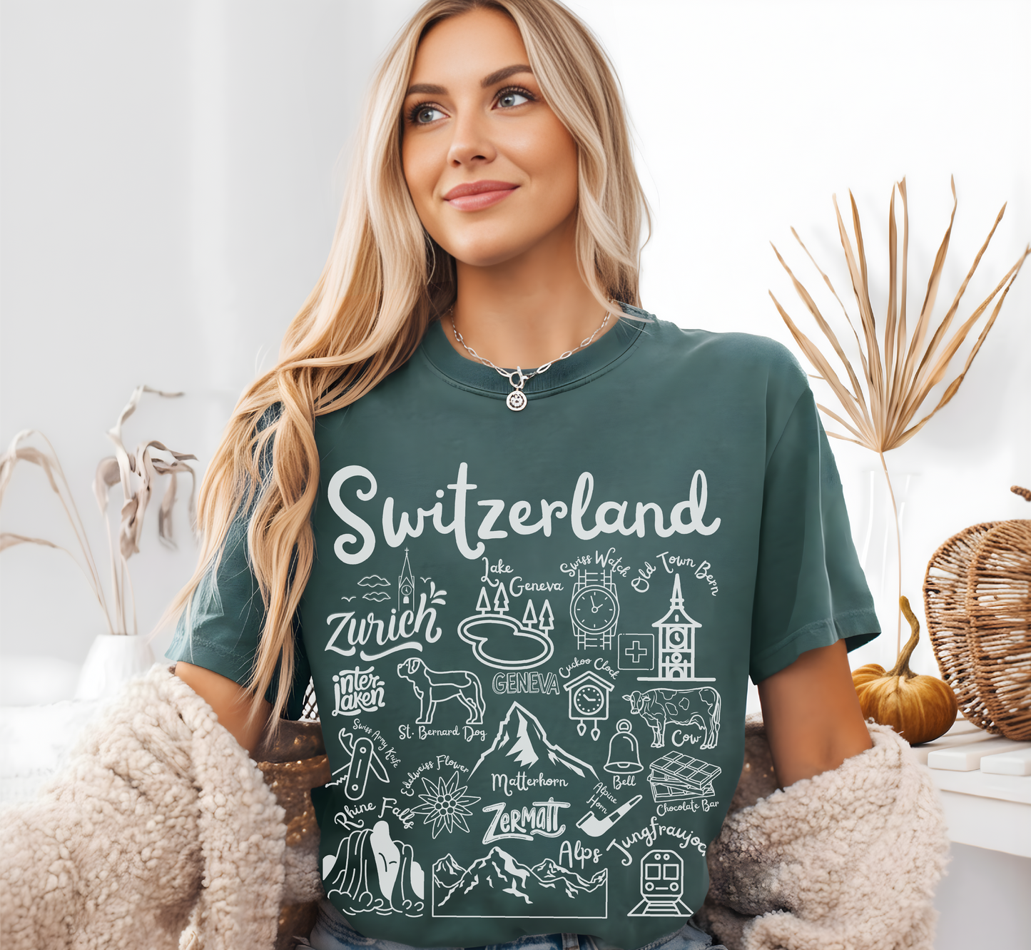 Switzerland Landmarks t-shirt Comfort Colors®