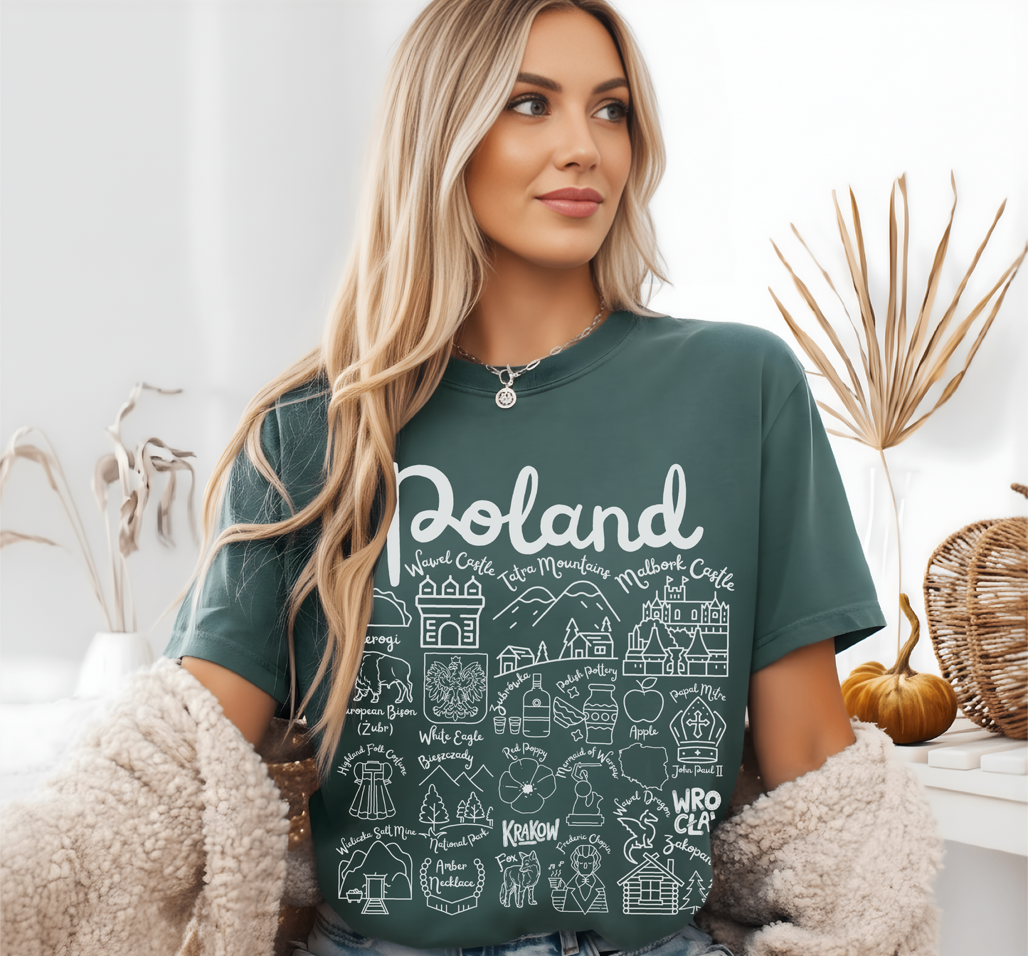 Poland Landmarks t-shirt Comfort Colors®