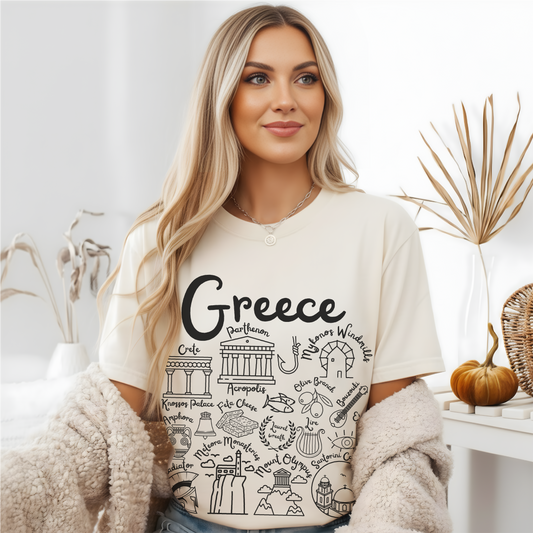 Greece Landmarks t-shirt Comfort Colors®