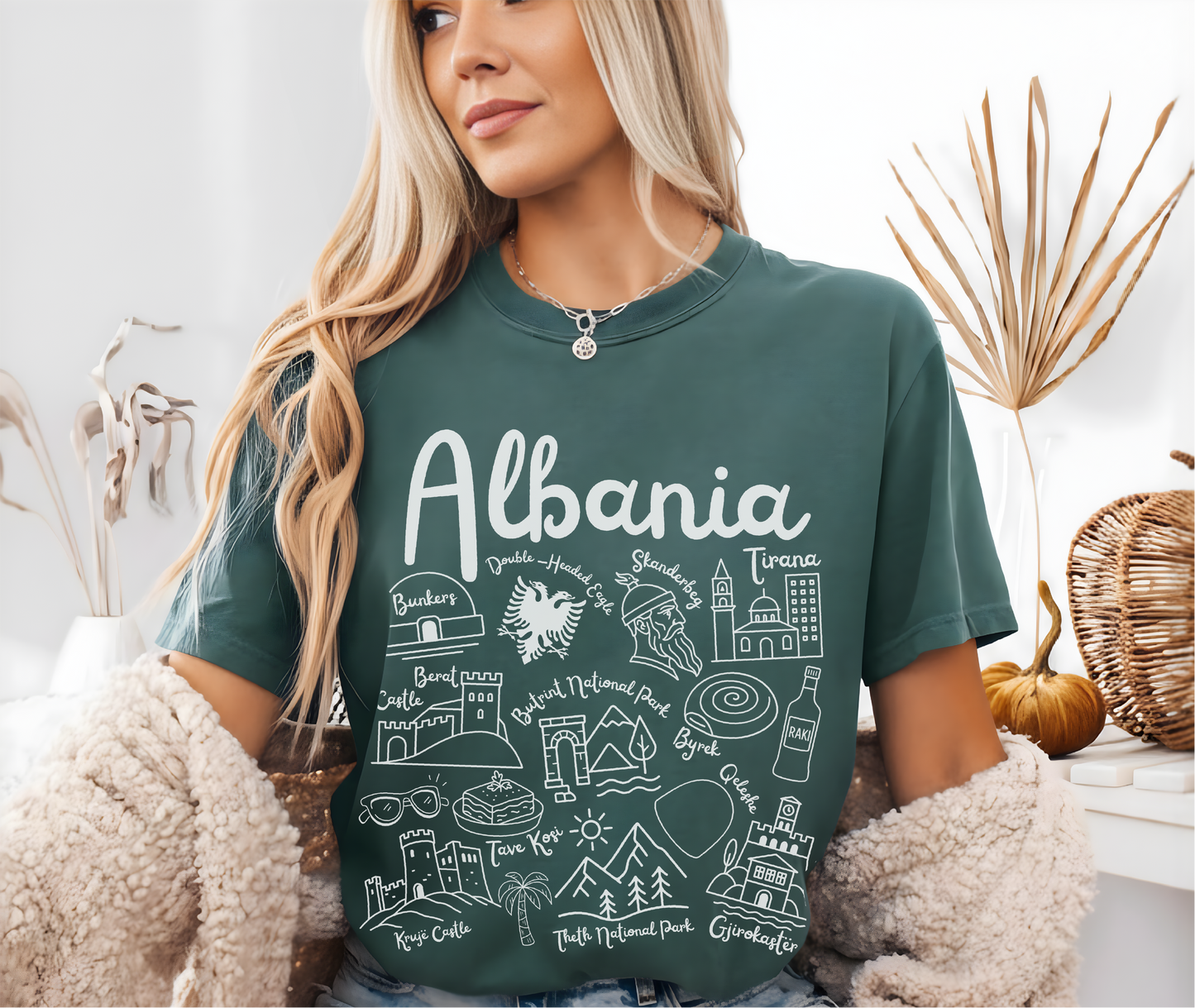Albania Landmarks t-shirt Comfort Colors®