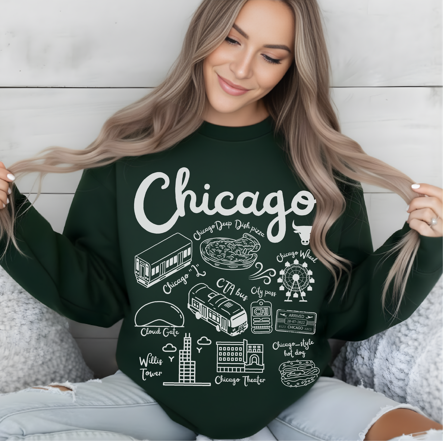 Chicago Landmarks Sweatshirt