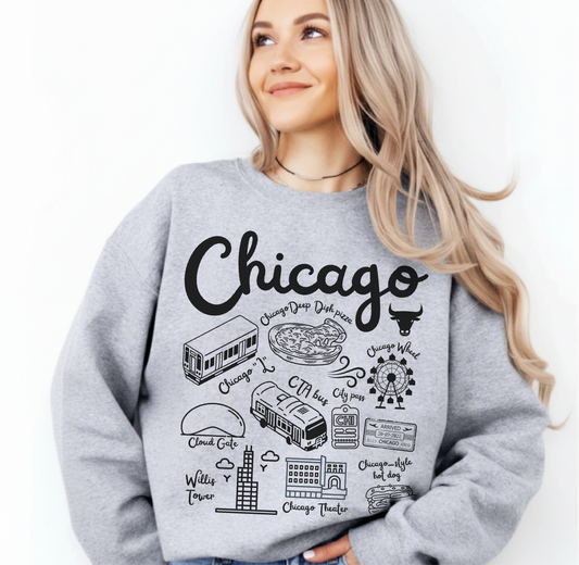 Chicago Landmarks Sweatshirt