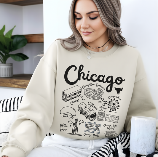 Chicago Landmarks Sweatshirt