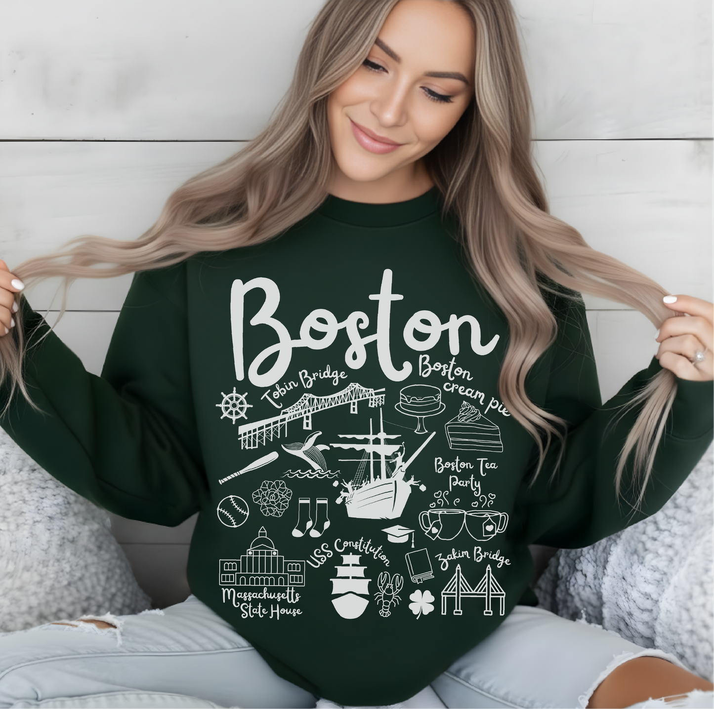 Boston Landmarks Sweatshirt
