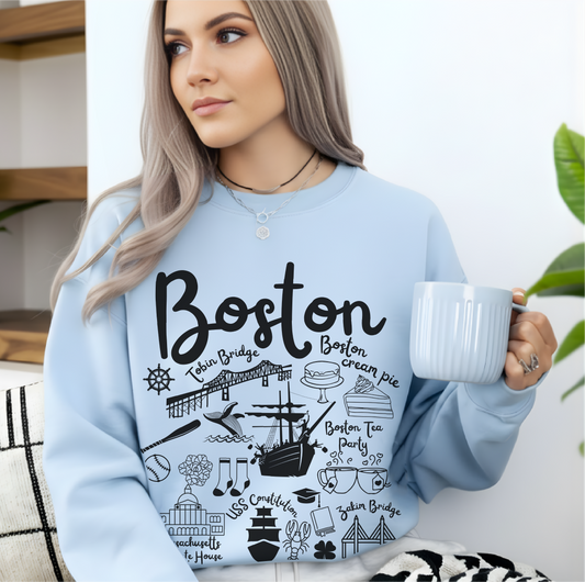 Boston Landmarks Sweatshirt