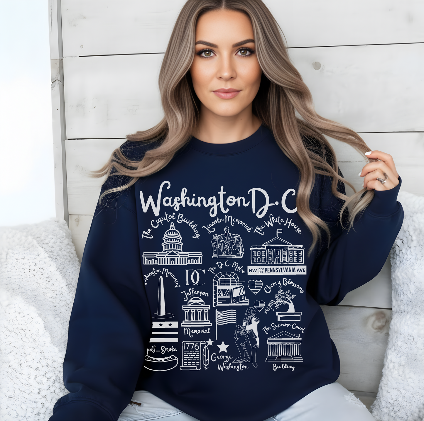 Washington D.C. Landmarks Sweatshirt