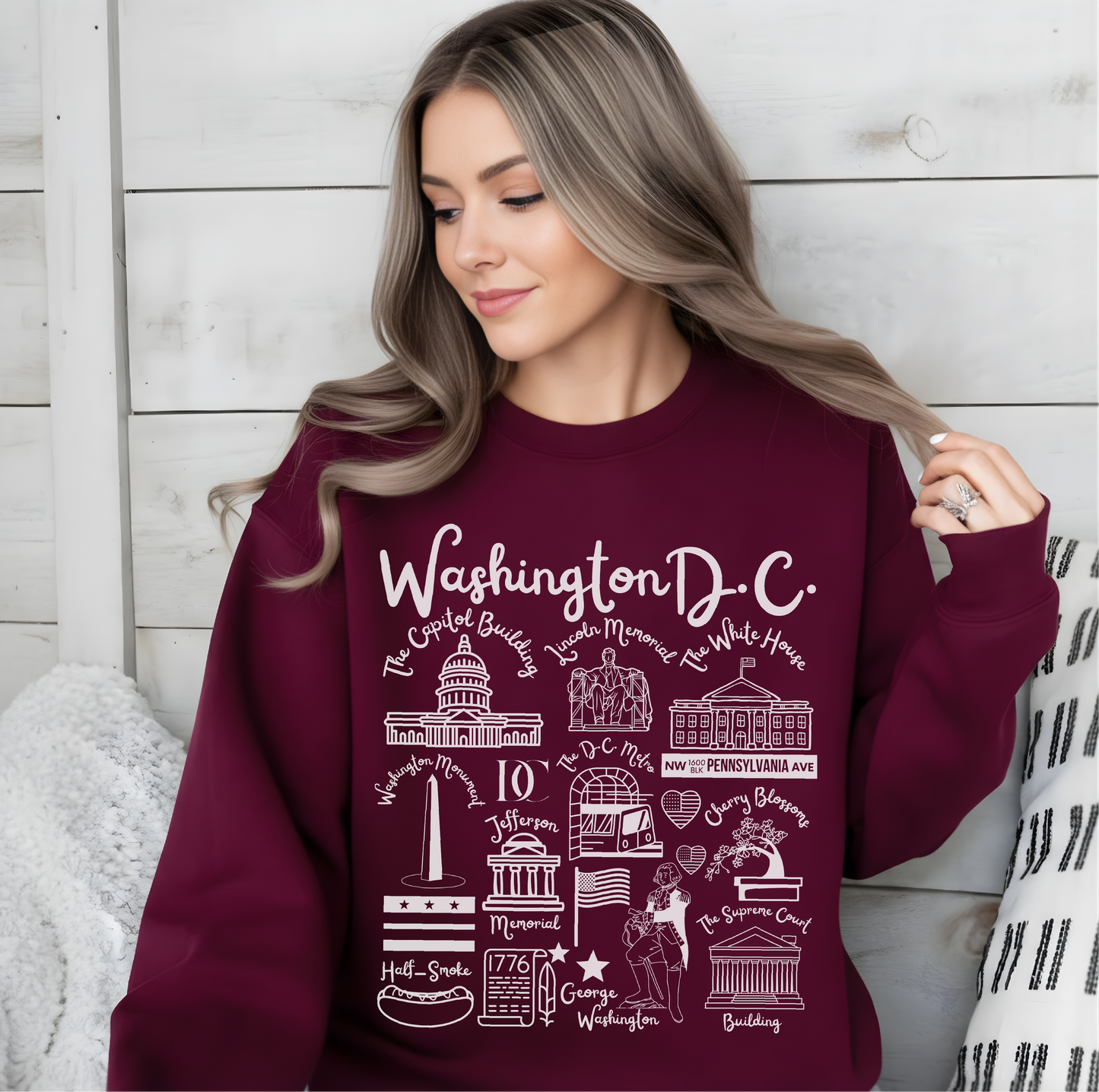 Washington D.C. Landmarks Sweatshirt