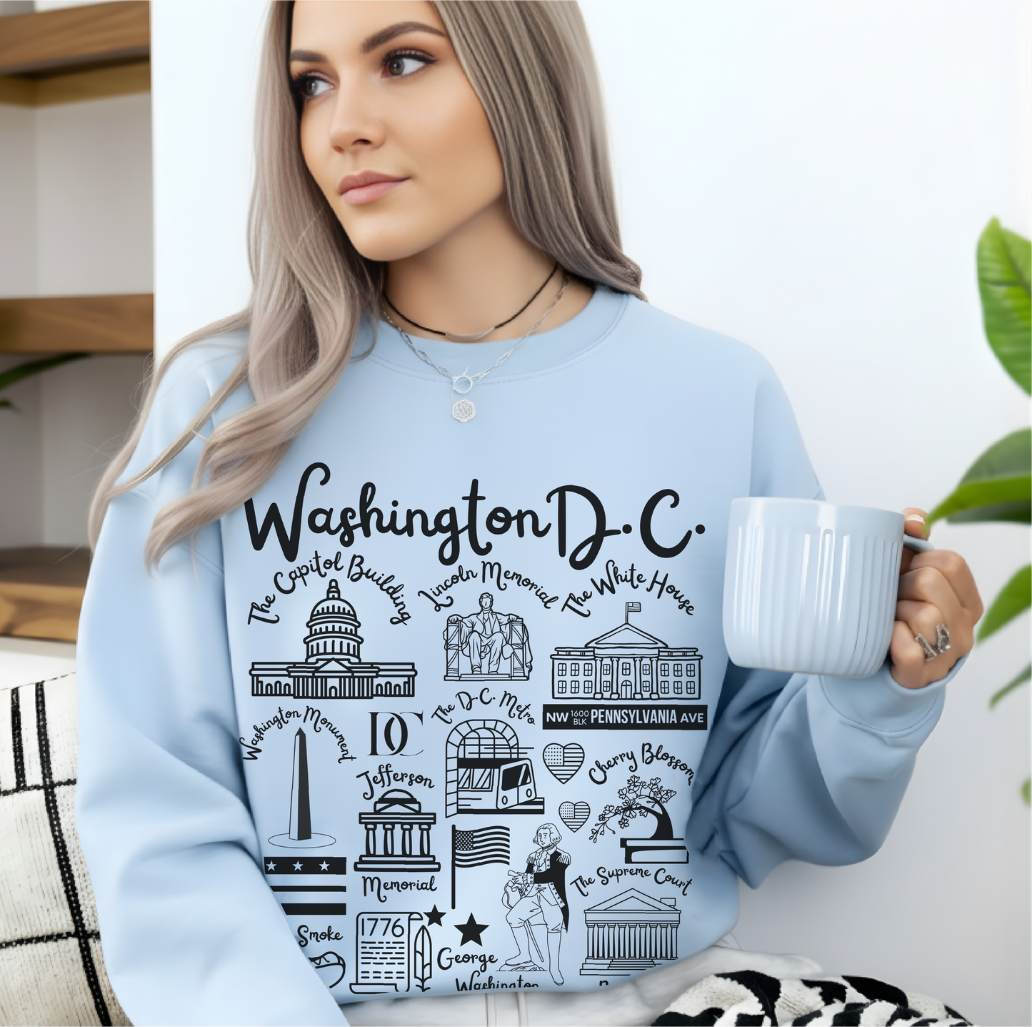 Washington D.C. Landmarks Sweatshirt