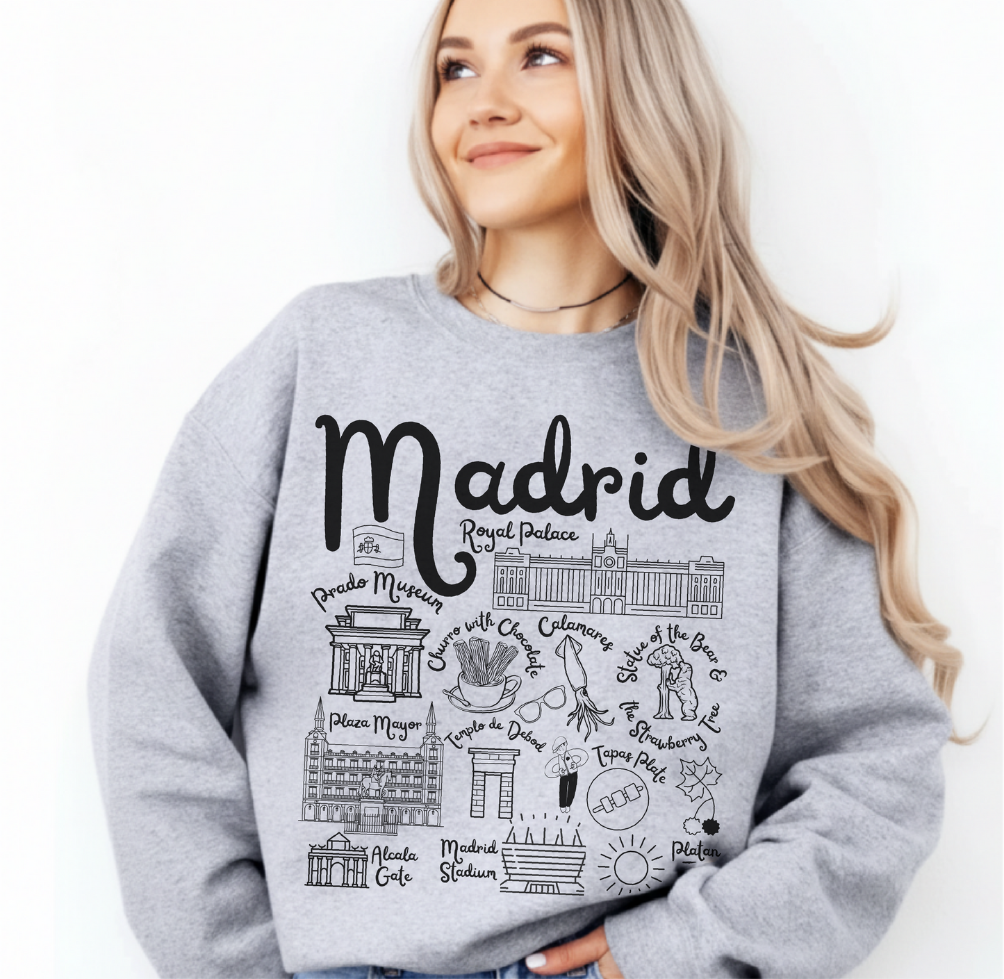Madrid Landmarks Sweatshirt