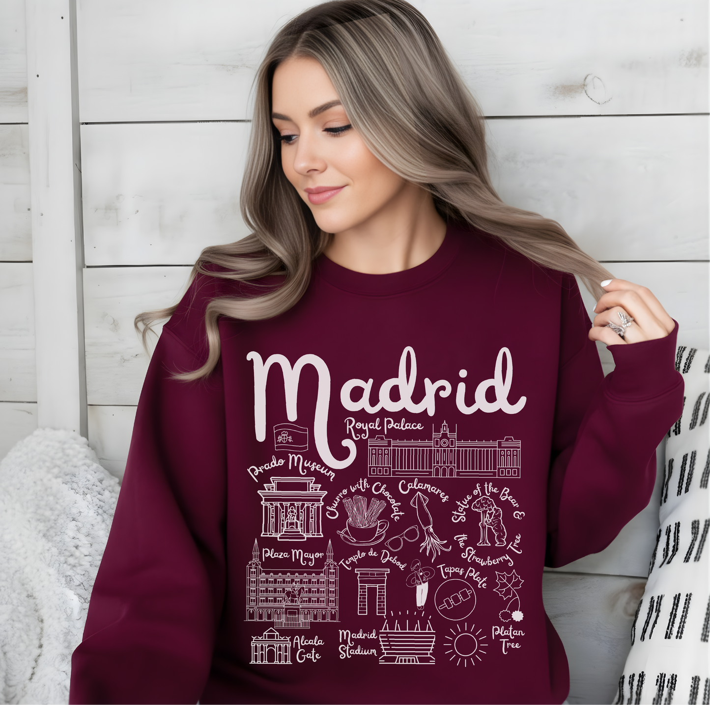 Madrid Landmarks Sweatshirt
