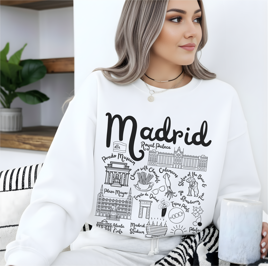 Madrid Landmarks Sweatshirt