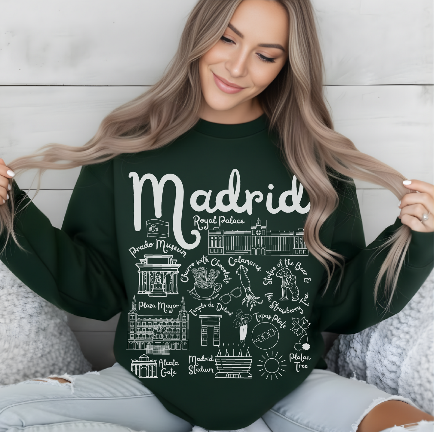 Madrid Landmarks Sweatshirt
