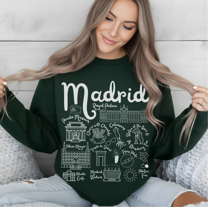 Madrid Landmarks Sweatshirt