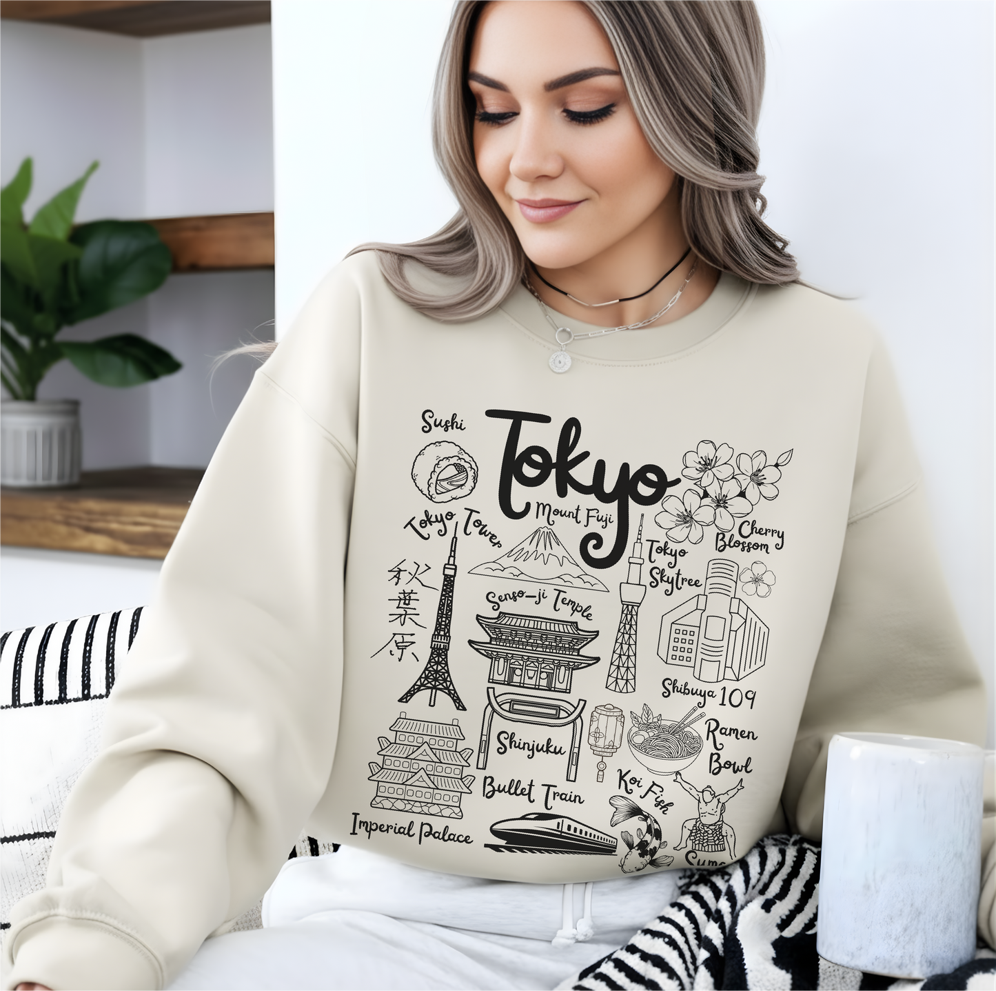 Tokyo Japan Landmarks Sweatshirt