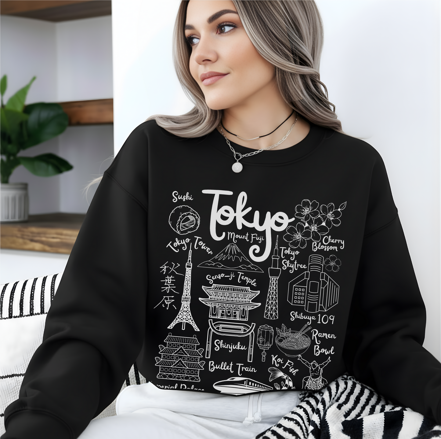 Tokyo Japan Landmarks Sweatshirt
