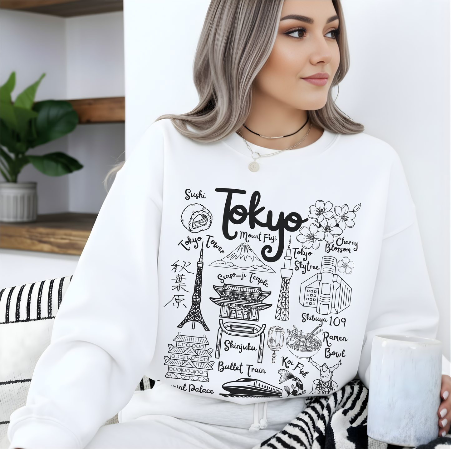 Tokyo Japan Landmarks Sweatshirt