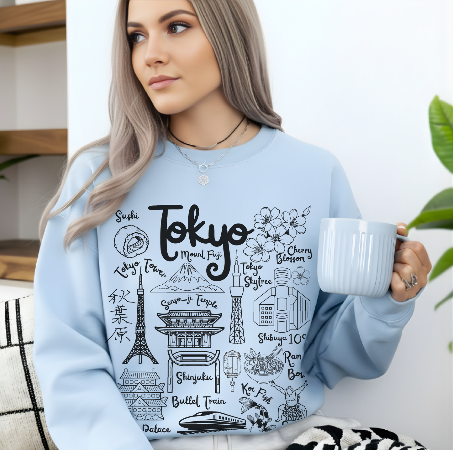 Tokyo Japan Landmarks Sweatshirt