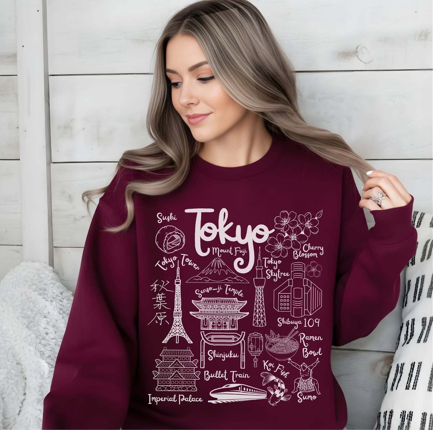 Tokyo Japan Landmarks Sweatshirt