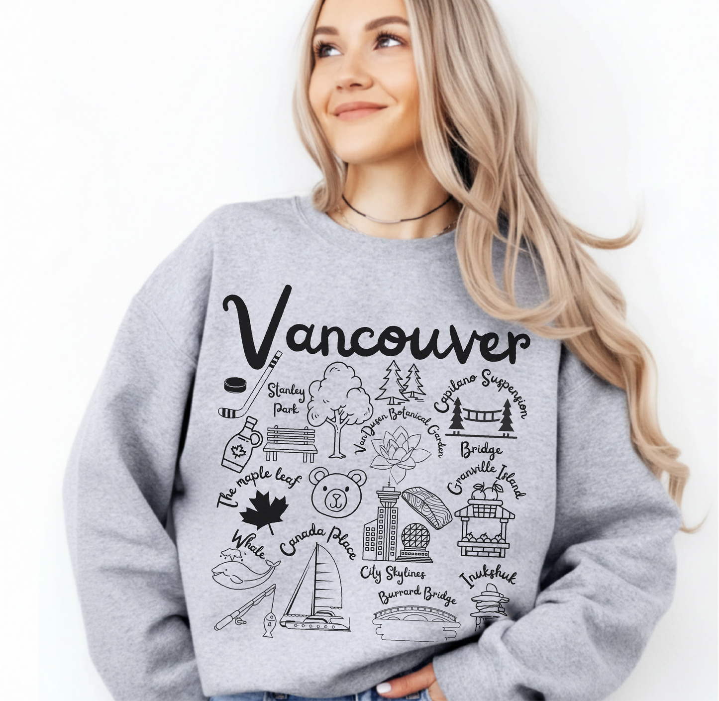 Vancouver Landmarks Sweatshirt