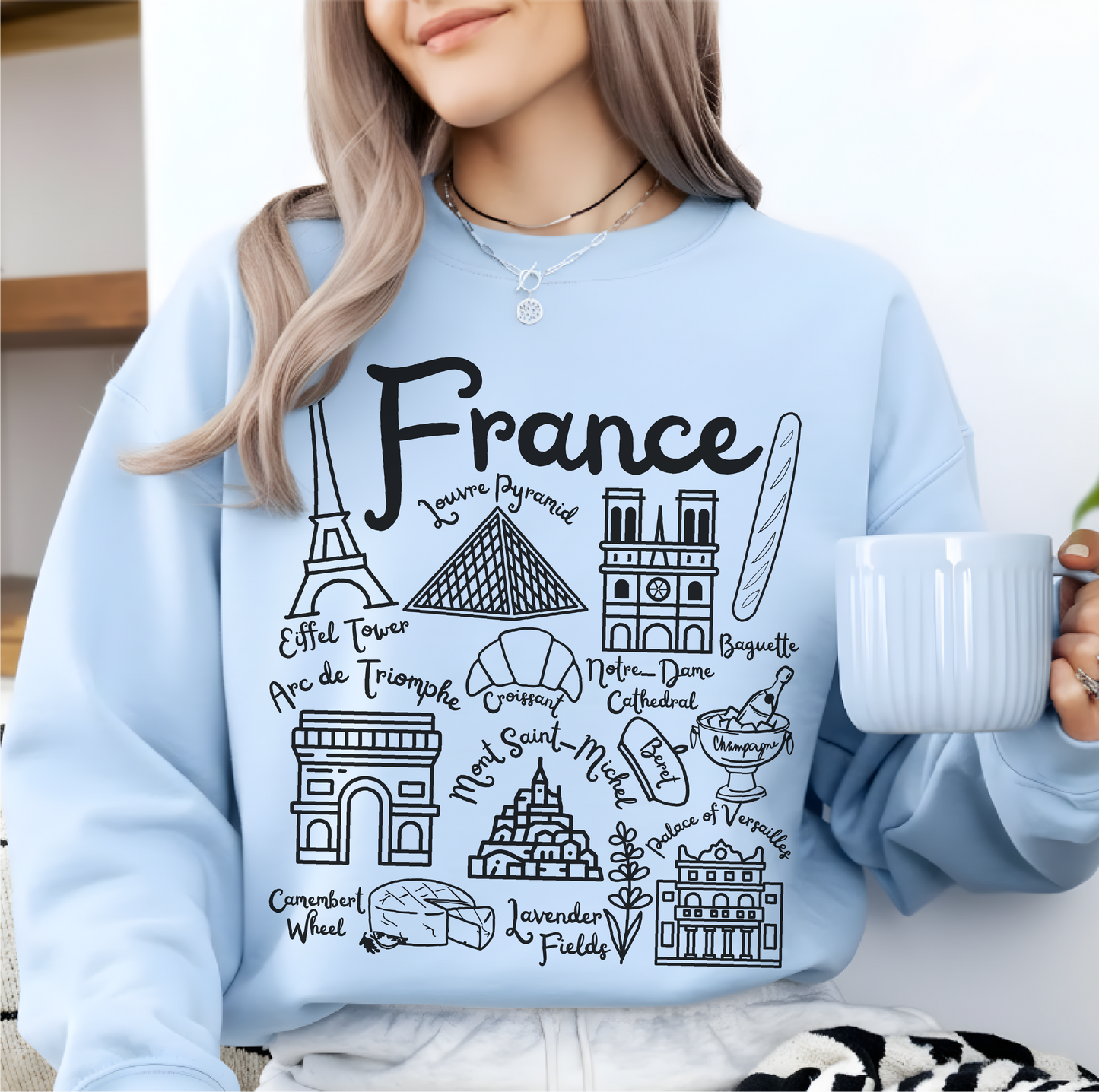 France Landmarks Sweatshirt