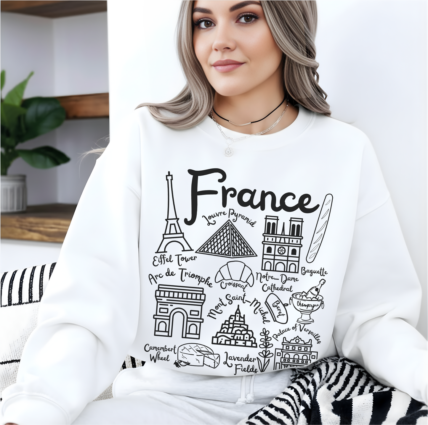 France Landmarks Sweatshirt