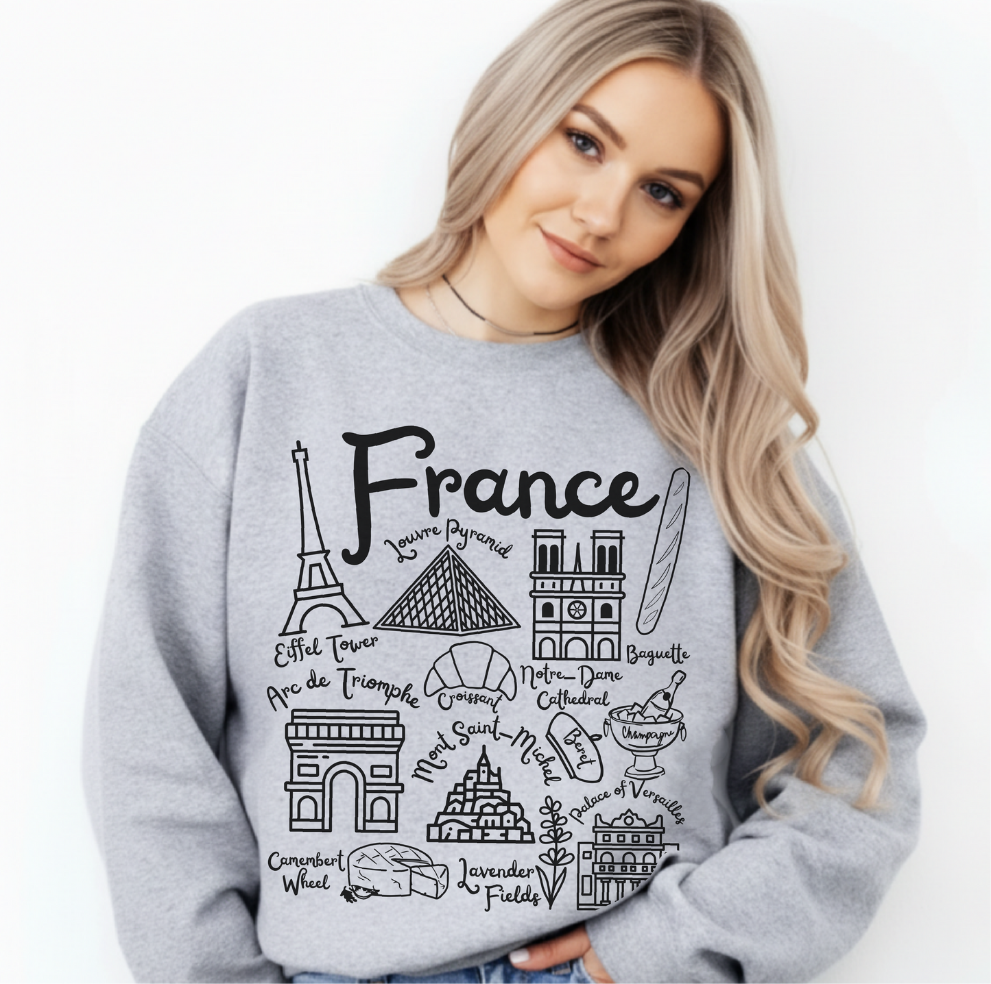 France Landmarks Sweatshirt