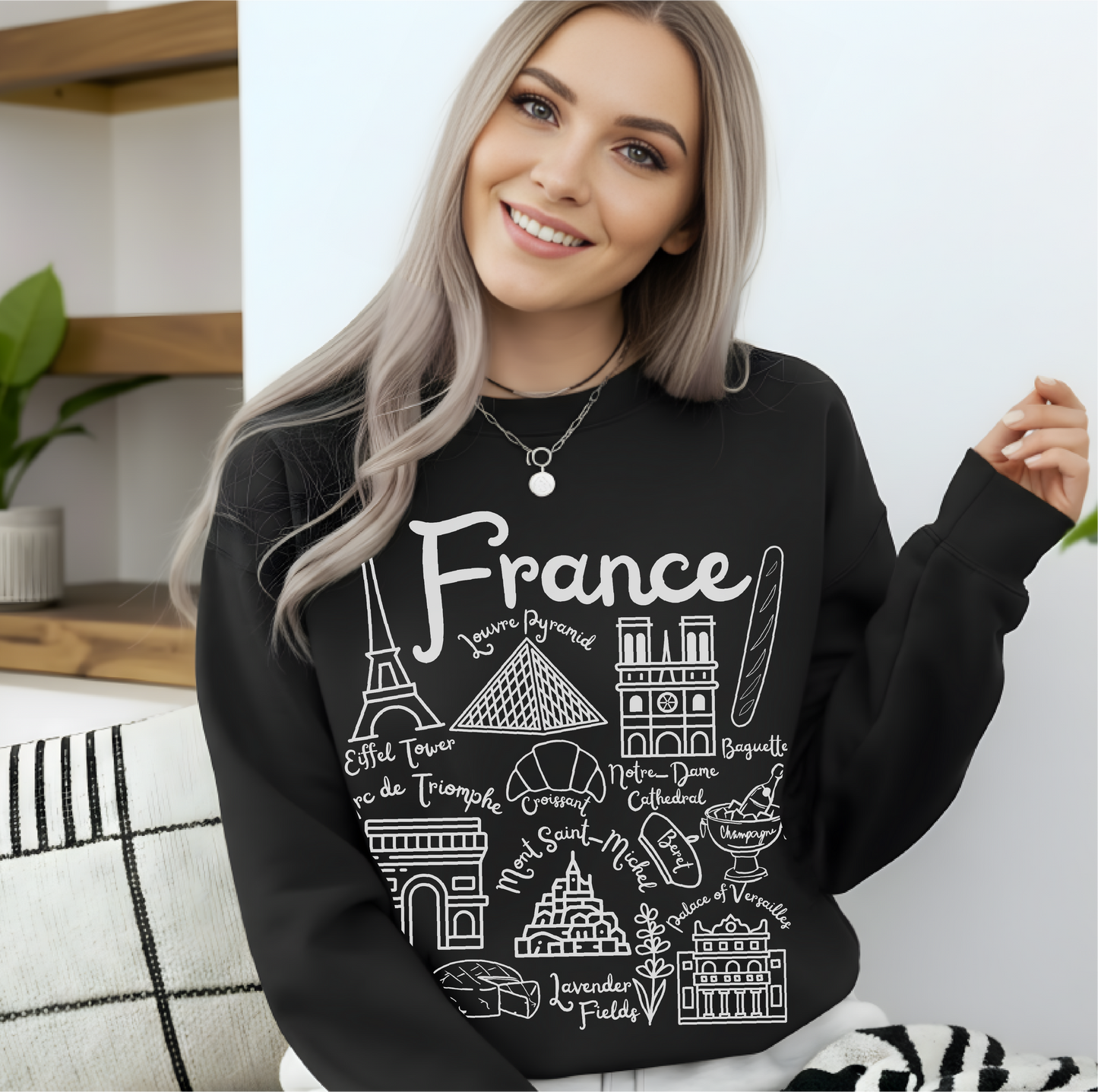 France Landmarks Sweatshirt
